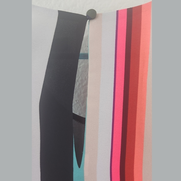 Express Striped Tie Front Dressy Tank Top Small - Picture 5 of 8